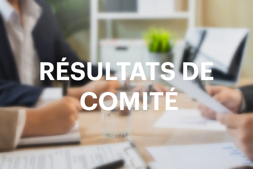  Comité audiovisuel – résultats du 4 mai 2026